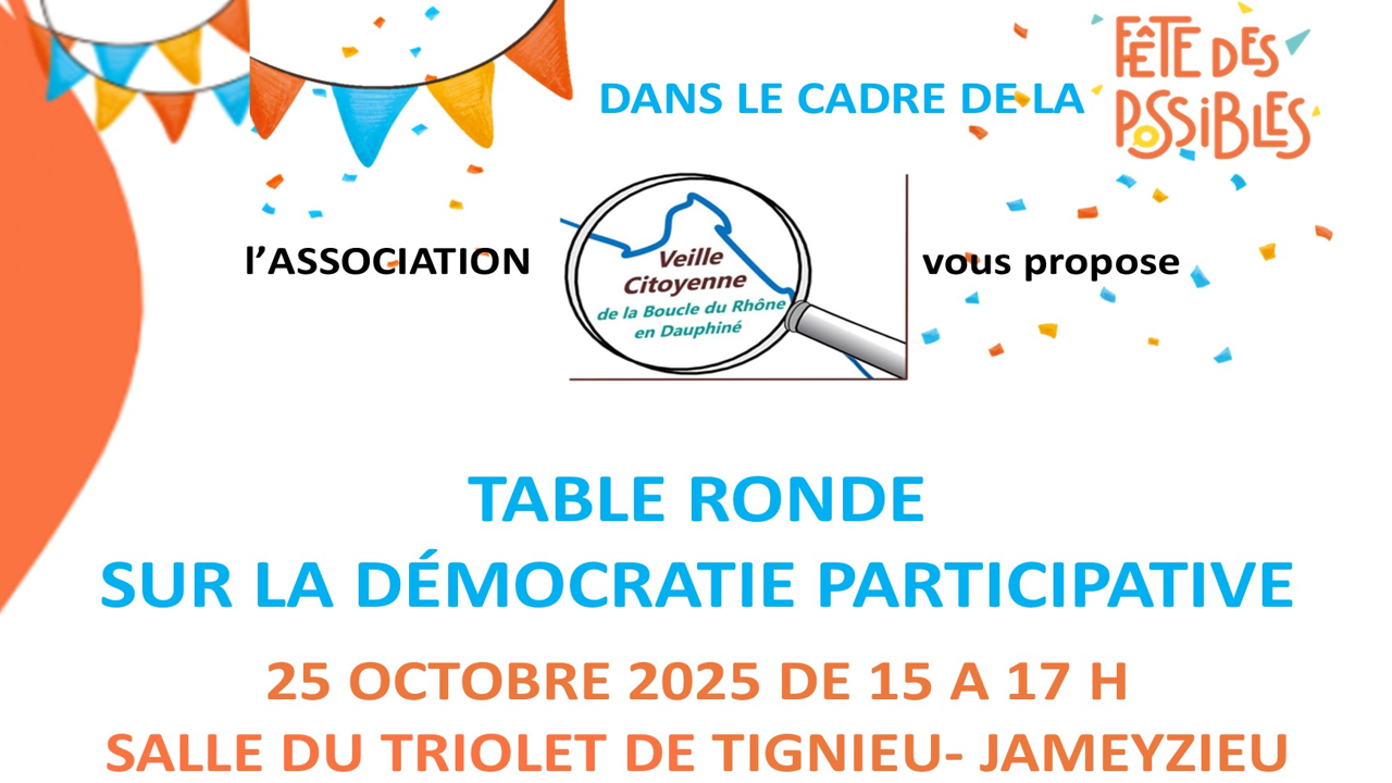 table ronde 25 octobre